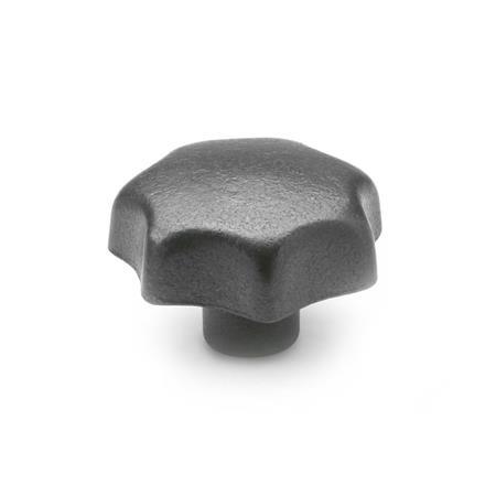 Otto Ganter Star Knob Cast Iron, DIN 6336